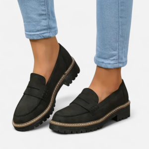 Alternative view of Clara | Women's Stitched Penny Loafers with Lug Sole