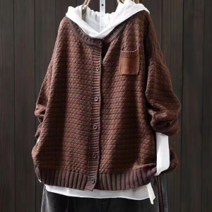 Auvren | Women's Waffle Knit Button Front Cardigan